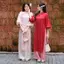 CÓ BIGSIZE - Áo dài lụa gấm DUYÊN NGHI tay bồng phối cổ bèo cách điệu kèm quần Satin AD196