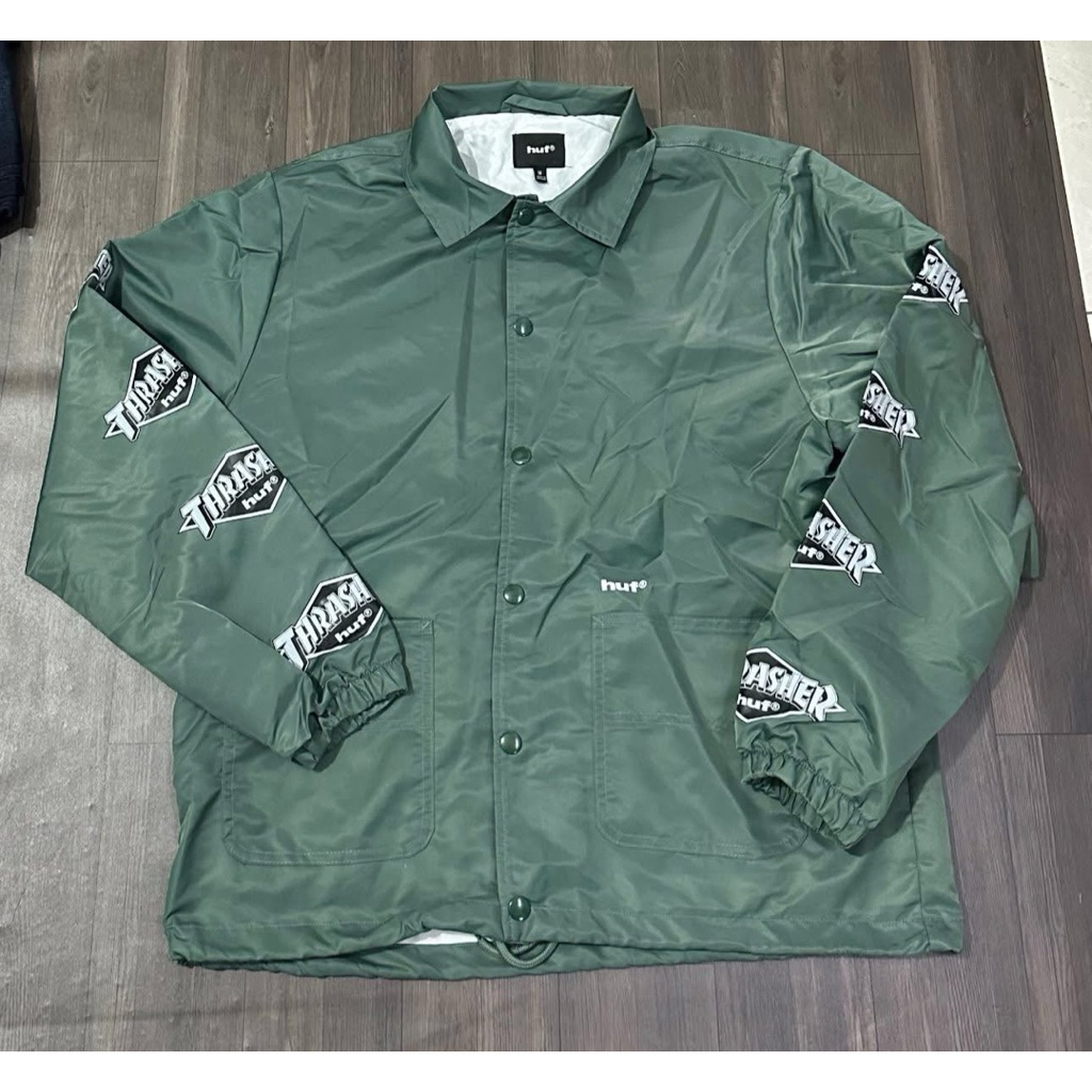 [CỰC CHÁY] Áo Khoác HUF x Thrasher Coach Jacket - Chất Dù 2 Lớp Đậm Chất Skater