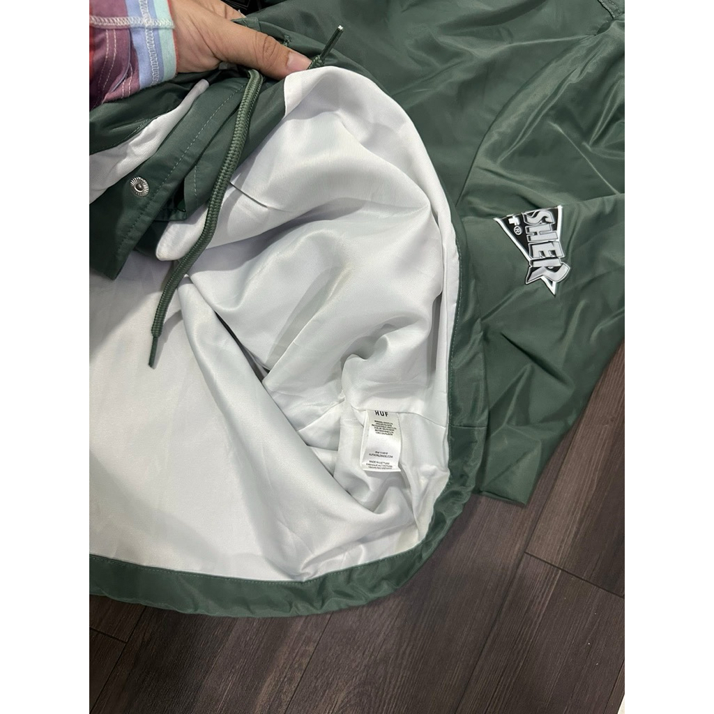 [CỰC CHÁY] Áo Khoác HUF x Thrasher Coach Jacket - Chất Dù 2 Lớp Đậm Chất Skater