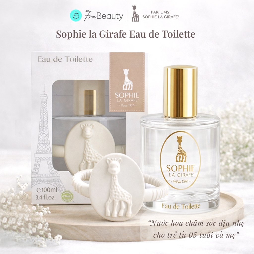 Nước Hoa Em Bé (Bé Trai, Bé Gái) Từ 05 Tuổi Và Mẹ | Sophie La Girafe Eau de Toilette 100ml