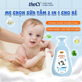 DATE 2027 - Sữa Tắm Gội 2 trong 1 Theci Cho Bé, Làm Sạch Da, Tóc, Dưỡng Ẩm, Ngăn Ngừa Rôm Sảy Tự Nhiên Lành Tính