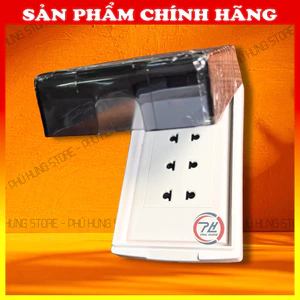Ổ Cắm Điện Chống Nước Sino Vanlock S18 – Bộ Ổ Cắm Kèm Nắp Che Mưa Lắp Phòng Tắm, Ngoài Trời