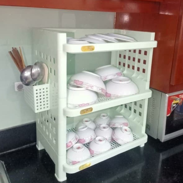 Kệ úp bát đũa 2 tầng 3 tầng Chính Hãng Việt Nhật (mã 5528-3)