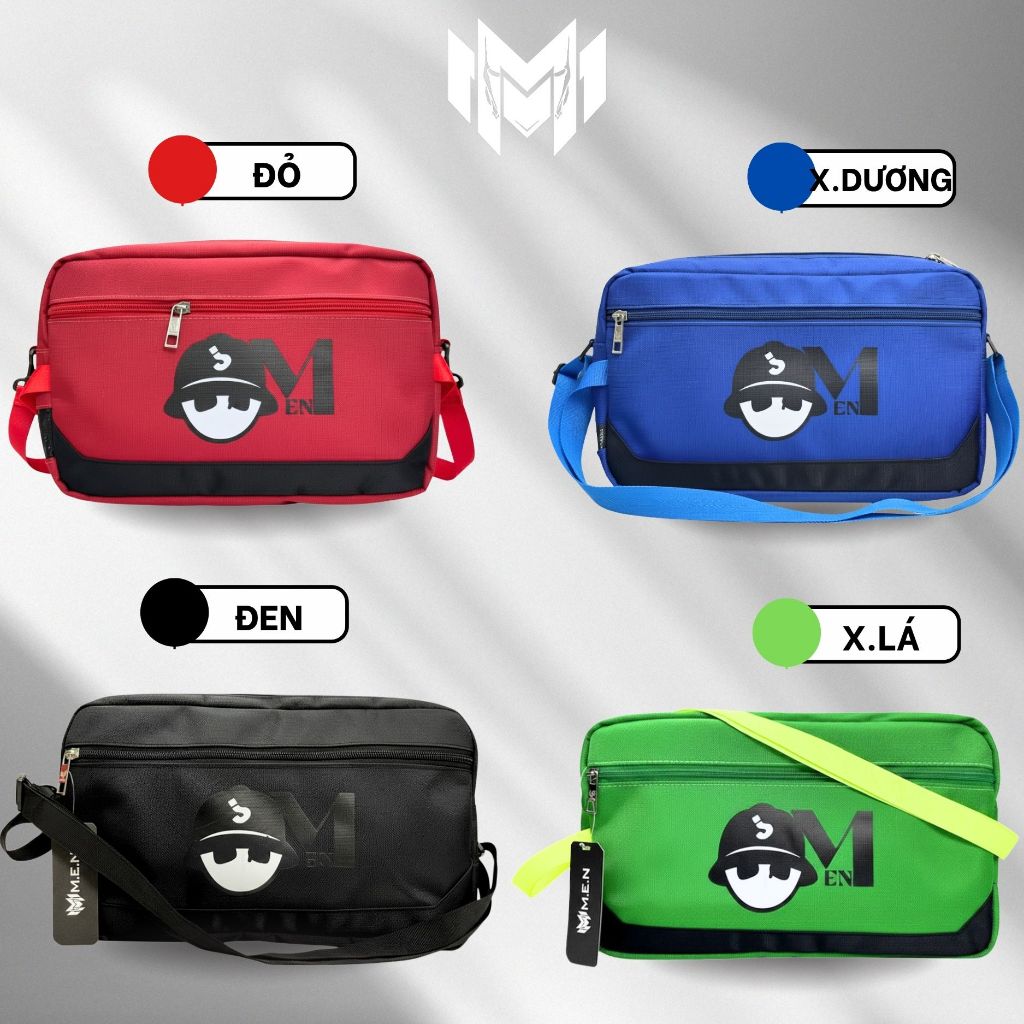 Túi đeo vai unisex phong cách MEN Nhóc- Kt01 tiện lợi [HÌNH THẬT]