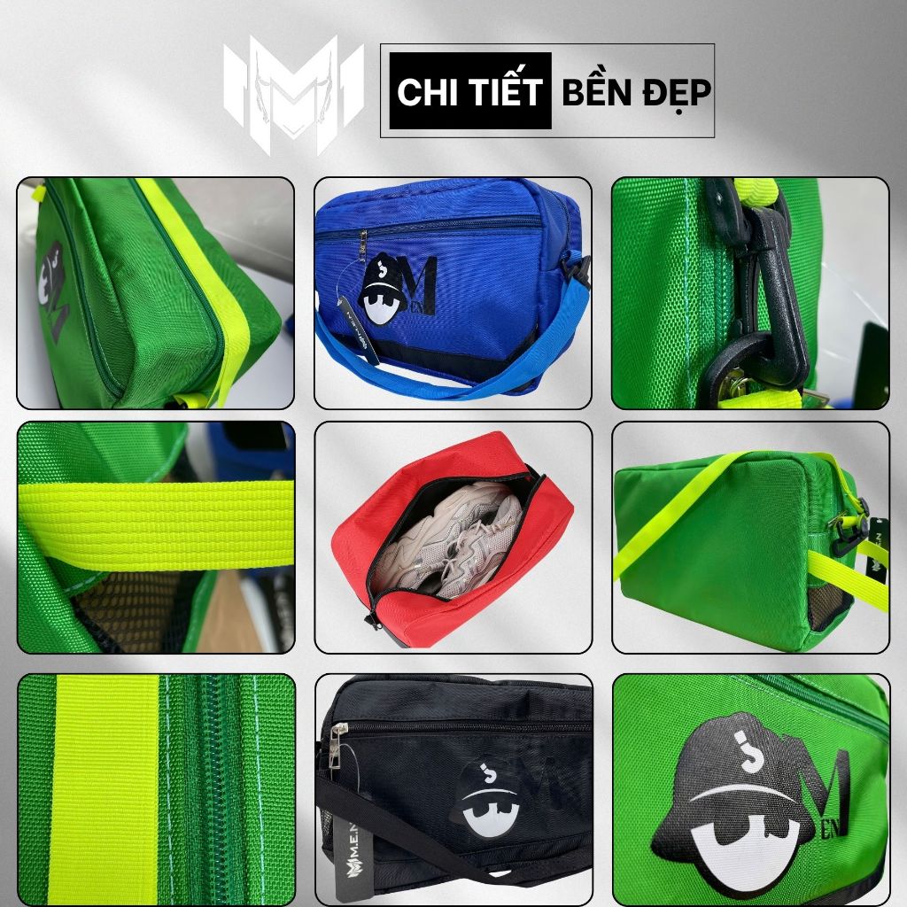 Túi đeo vai unisex phong cách MEN Nhóc- Kt01 tiện lợi [HÌNH THẬT]