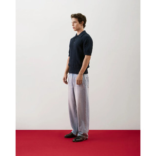 Áo polo dệt kim nam tay ngắn vặn thừng Form Fitted - ROUTINE 10F25KNI015