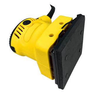 Toptools Máy chà nhám gỗ vuông 400W, tốc độ 12000v/p, đĩa 100x110mm, nhỏ gọn, an toàn, tiết kiệm điện. Tặng 2 miếng nhám