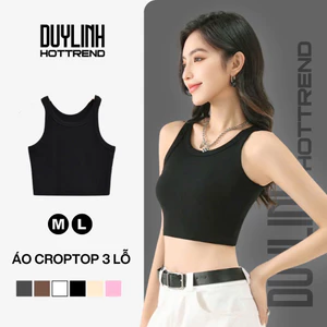 Áo 3 lỗ nữ Duy Linh from croptop ôm body tôn dáng, áo ba lỗ trơn nhiều màu chất vải mềm mịn mát DLTL