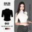 Áo cổ lọ tay lỡ có mút ngực borip cotton dáng ôm tôn dáng thời trang nữ – Duy Linh Hottrend