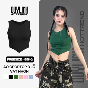 Áo ba lỗ nữ vạt nhọn Duy Linh áo croptop sát nách nữ ôm body tôn dáng DLLVN