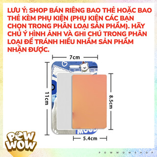 Bao Đựng Thẻ Nhân Viên Nhựa Cứng ABS Hình Cún Con Dog Blue Ocean Xanh Biển Mát Mắt Cute Đáng Yêu Nắp Trượt