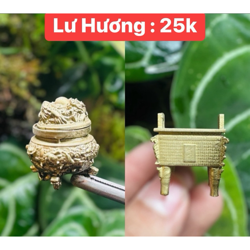 Mô hình Lư Hương tiểu cảnh mini 2,5cm trang trí bán cạn,terrarium Green Natural