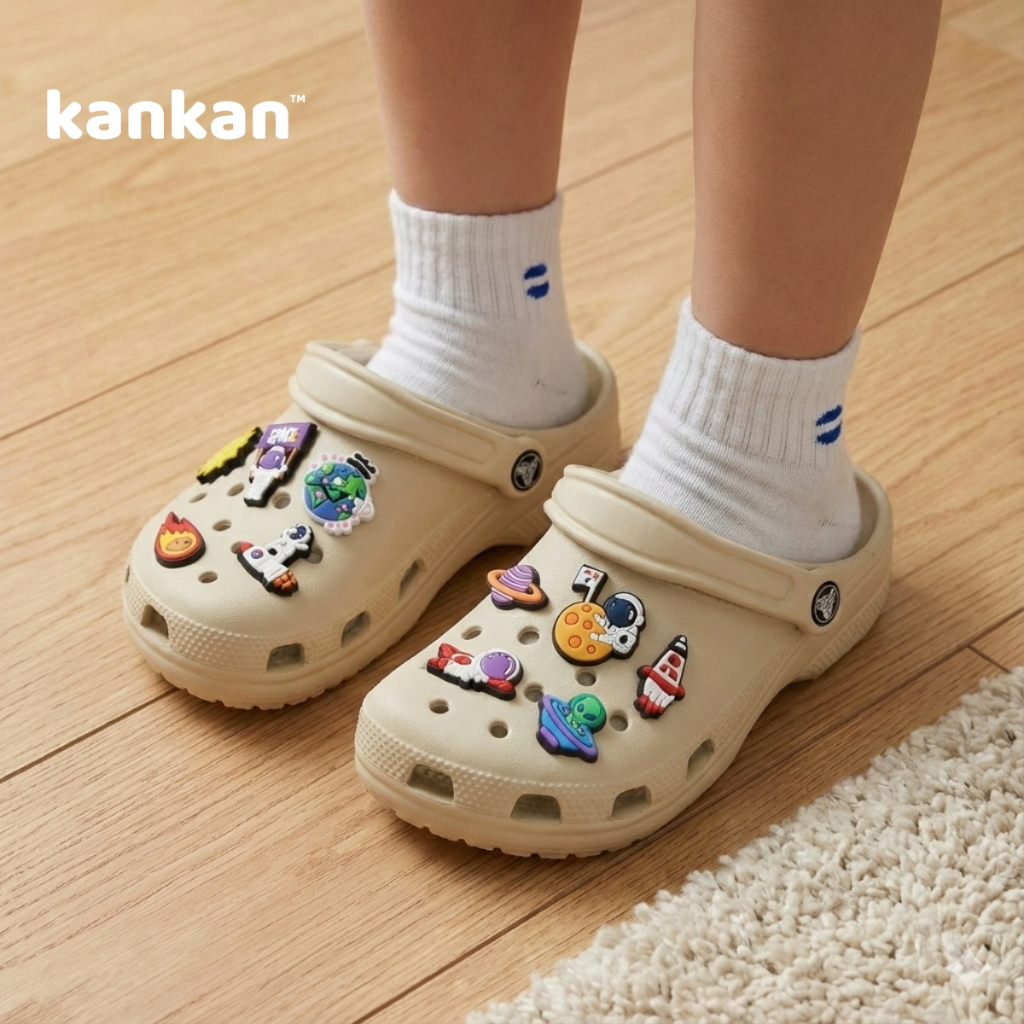 Giày Sục Cho Bé Trai KA032 Dép Sục Quai Hậu Quai Ngang Trẻ Em Khủng Long Người Nhện Siêu Nhân 3-10 tuổi KanKanStore