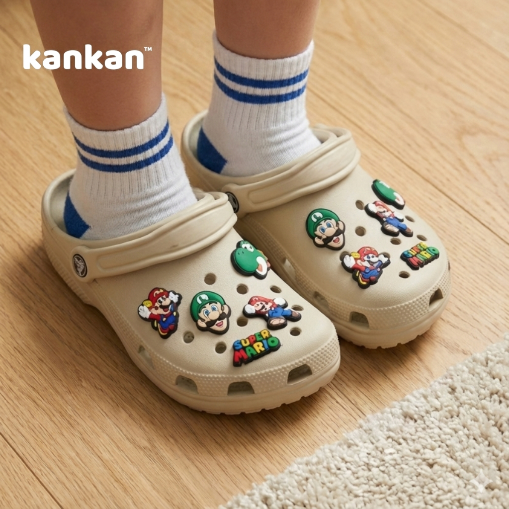 Giày Sục Cho Bé Trai KA032 Dép Sục Quai Hậu Quai Ngang Trẻ Em Khủng Long Người Nhện Siêu Nhân 3-10 tuổi KanKanStore