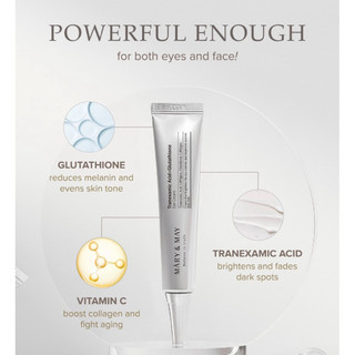 [Mary&May] Kem Mắt Dưỡng Hỗ Trợ Giảm Thâm Quầng Mắt MARY AND MAY Tranexamic Acid + Glutathion Eye Cream 12g