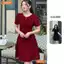 Đầm thiết kế BEMINE cổ tròn viền ngọc dáng chữ A phù hợp đi chơi, đi dạo phố-MT9511