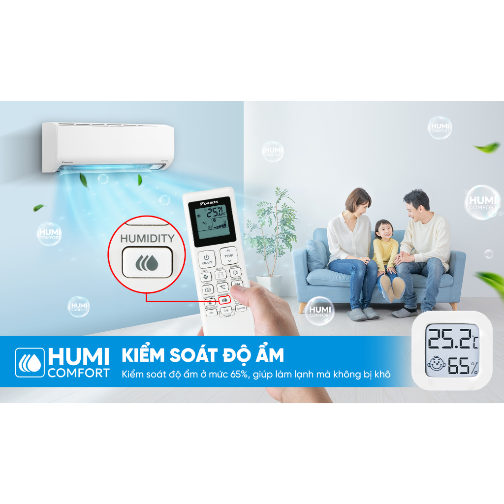 [MIỄN PHÍ LẮP ĐẶT 1TR3] Máy Lạnh Daikin Inverter 1 chiều FTKB25ZVMV 1HP 9000BTU - Model 2025