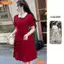 Đầm thiết kế BEMINE cổ sen vạt kiểu dáng chữ A tùng váy xếp ly phù hợp đi làm-MT10304