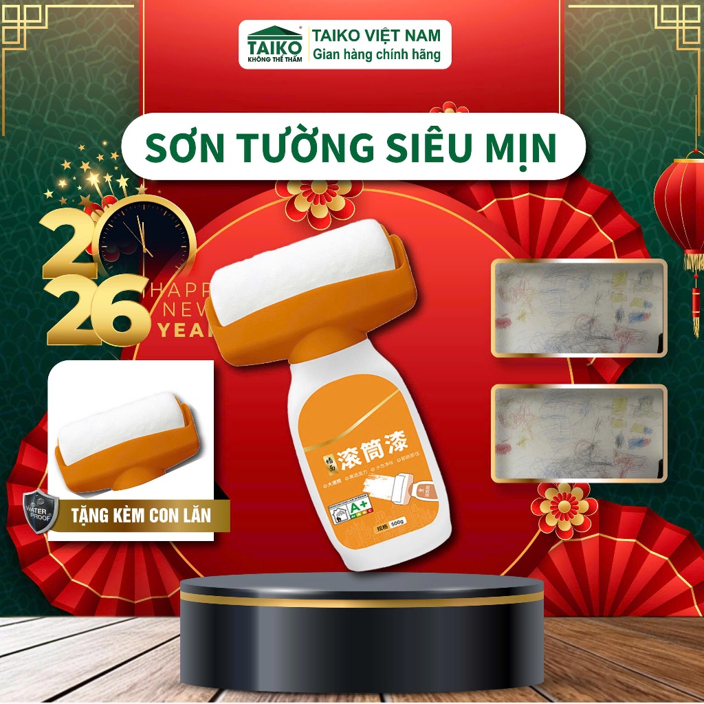 Sơn Tường Kèm Con Lăn DURAX - Sơn Trang trí tường Thông minh Con Lăn ...