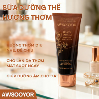 AWSOOYOR Sữa Dưỡng Thể Hương Thơm ngăn ngừa da khô, dưỡng ẩm lâu trôi, thích hợp cho cả nam & nữ dùng mùa đông 60g