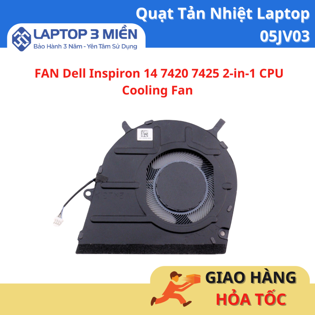 Quạt Fan Laptop Dell Inspiron 14 7420 7425 2-in-1 | Mã 05JV03 | Hàng ...