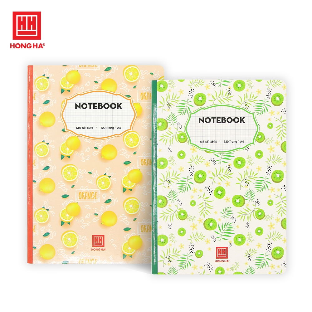 Sổ Notebook A4 120/200 trang 4 ô ly Hồng Hà - 4594/4606 (1 quyển ngẫu ...