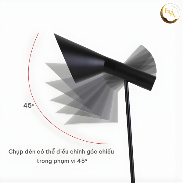 Đèn bàn đọc sách EVA AP02 W140*H560mm ánh sáng vàng ấm, để bàn học, phòng ngủ hiện đại bảo hành 12 tháng