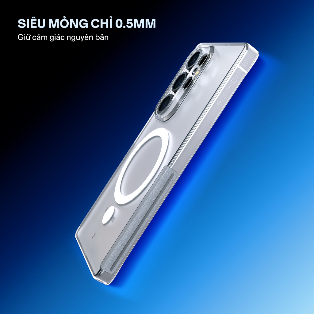 Ốp lưng UNIQUE Samsung S26 Ultra S25 Ultra S24 Ultra S23 Ultra SLIMCASE - Không ố vàng, siêu mỏng, hỗ trợ sạc không dây