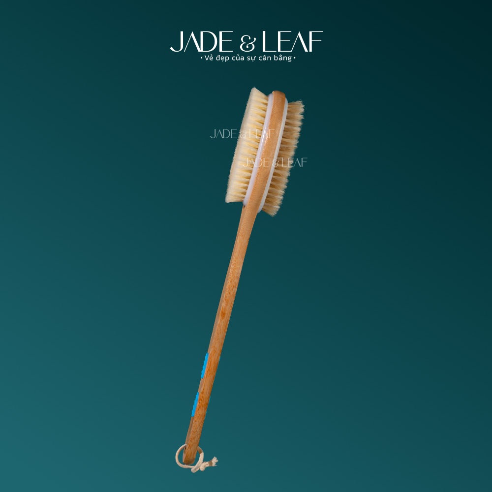 Cây Chà Lưng 2 Mặt Chải Khô Body Jade&Leaf Cao Cấp Hỗ Trợ Tẩy Tế Bào Chết Phù Hợp Với Mọi Da