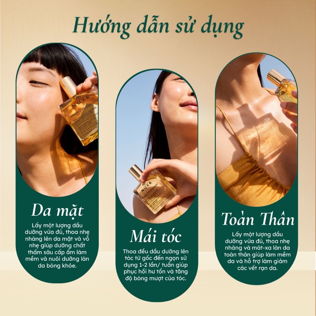 [ Quà tặng không bán ]  Gói dầu dưỡng da đa năng Nuxe Huile Prodigieuse® 1.5ml