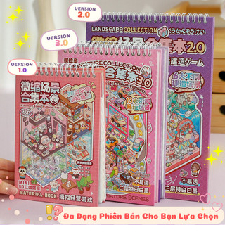 Sổ Sticker 3D Trang Trí Cảnh Quan Mini, Bóc Dán Phong Cảnh Đa Dạng Chủ Đề Đáng Yêu Cho Bé Phát Triển Tư Duy Và Sáng Tạo