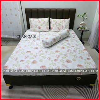🧧TẶNG VỎ ÔM️🧧Bộ Ga Gối 4 Món Lụa Việt Thái in 5D Nằm Mát, Giá Rẻ, Màu Sắc Sang Trọng _Chăn Ga Sỉ HCM