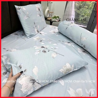 🧧Ảnh Thật🧧Bộ Ga Gối 4 Món Lụa Việt Thái Nằm Mát, Mềm Mại, Giá Rẻ, Màu Sắc Sang Trọng_Chăn Ga Sỉ HCN