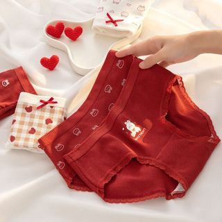 Quần lót nữ cao cấp họa tiết xinh xắn đáng yêu đáy lót 2 lớp kháng khuẩn thoáng khí DEVARI LY20