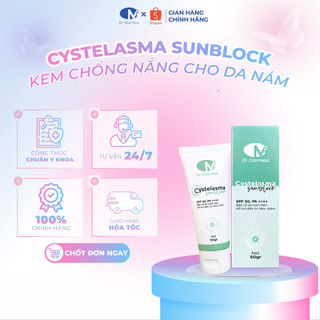 Kem Chống Nắng Cho Da Nám Cystelasma Sunblock Dr Cosmess. Nâng Tông Kiềm Dầu, Sáng Da SPF50+ PA+++