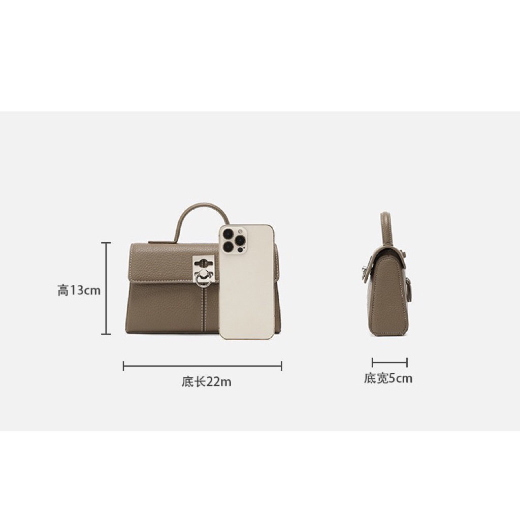 ( Sẵn voi xám + đen) Túi xách da thời thượng shop có ảnh cận túi