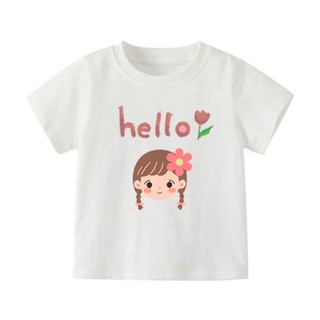 👕 Áo Thun Bé Gái mềm mịn thoáng mát in hình dễ thương 👕 AT363