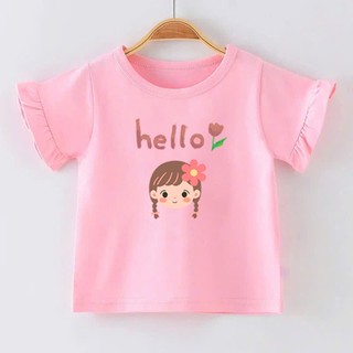 👕 Áo Thun Bé Gái mềm mịn thoáng mát in hình dễ thương 👕 AT363