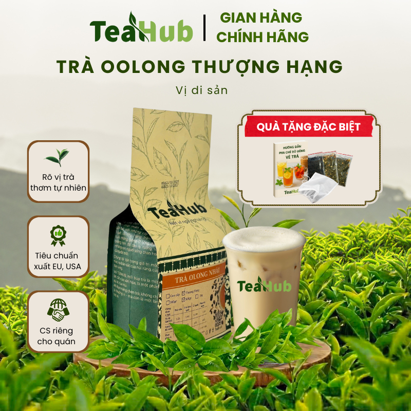 Trà Ô Long Nhài TEAHUB Pha Trà sữa, Trà Chanh Thơm Đậm Vị, Nguyên liệu ...