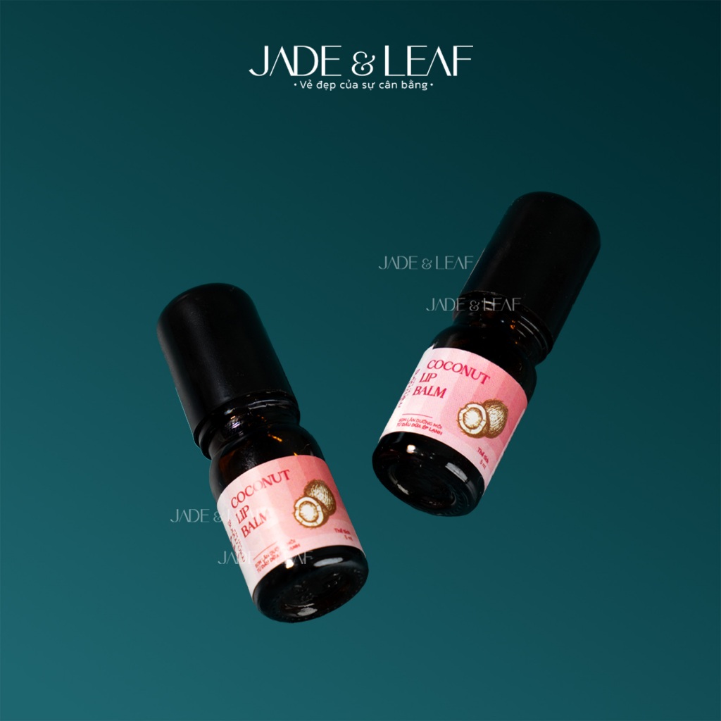 Son Dưỡng Môi Dầu Dừa Dạng Lăn Jade&Leaf, Nguyên Chất Không Màu Hỗ Trợ Giảm Thâm Cho Môi Khô Nứt Nẻ