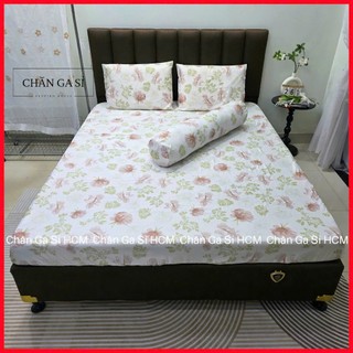 🧧TẶNG VỎ ÔM️🧧Bộ Ga Gối 4 Món Lụa Việt Thái in 5D Nằm Mát, Giá Rẻ, Màu Sắc Sang Trọng _Chăn Ga Sỉ HCM