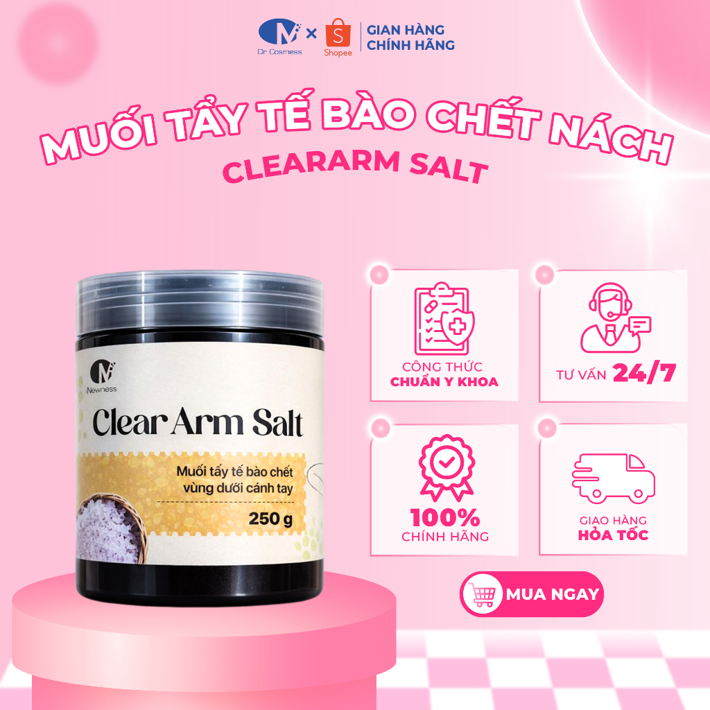 Sử dụng Muối Tắm Hỗ Trợ Làm Sáng Da Vùng Nách trong đời sống