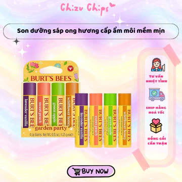 Set Son Dưỡng Burt’s Bees 4 Cây – Christmas Garden Party