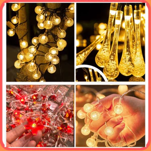 Dây Đèn Led Trang Trí , Đèn Nháy Trang Trí Nhiều Màu,bi bọt decor, giọt nước nháy, hoa đào Cao Cấp