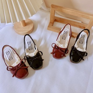 Sz 21 - 35 Dép Quai Hậu Giày Sandal Bé Gái Da Bóng Phối Ren Cho Bé Gái Tù 1,5 Tuổi K052