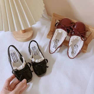 Sz 21 - 35 Dép Quai Hậu Giày Sandal Bé Gái Da Bóng Phối Ren Cho Bé Gái Tù 1,5 Tuổi K052