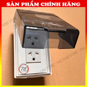 Ổ Cắm Chống Nước Sino Vanlock SC – Ổ Đôi 3 Chấu Kèm Nắp Che Mưa Chính Hãng Lắp Ngoài Trời, Nhà Tắm