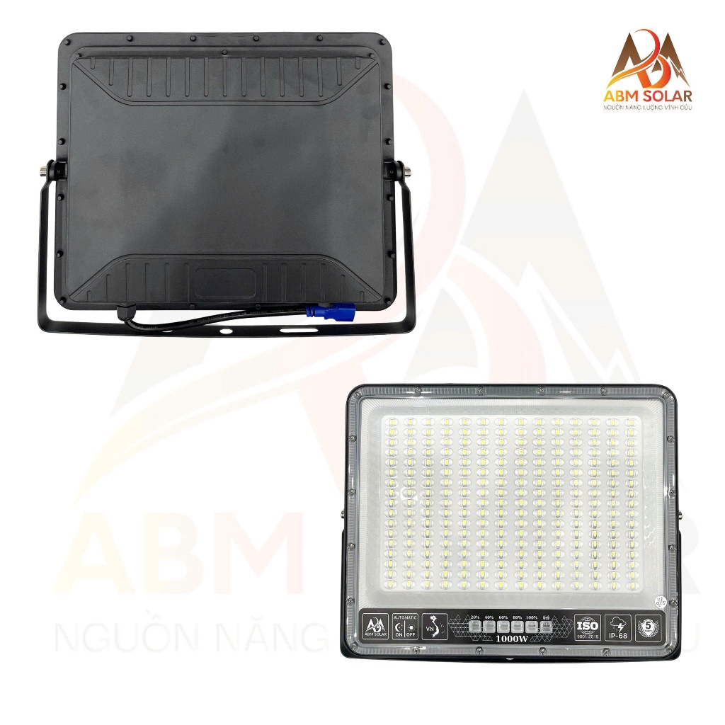 [1000W] Đèn Năng Lượng Mặt Trời Mắt Ngọc 1000w Vỏ Nhôm Chống Nước IP68 ABM SOLAR
