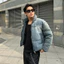 Áo Phao Boxy Denim Unisex Form Lửng GODMOTHER 2025