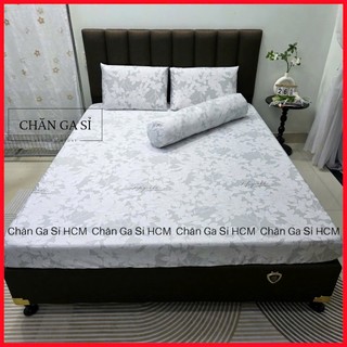 🧧TẶNG VỎ ÔM️🧧Bộ Ga Gối 4 Món Lụa Việt Thái in 5D Nằm Mát, Giá Rẻ, Màu Sắc Sang Trọng _Chăn Ga Sỉ HCM